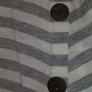 Reborn J Striped Button Up Long Sleeve Shacket